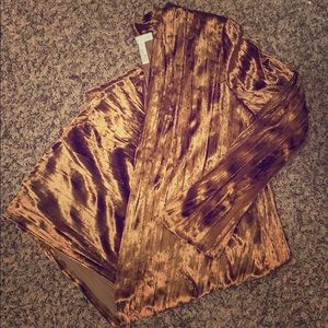 Crushed velvet duster